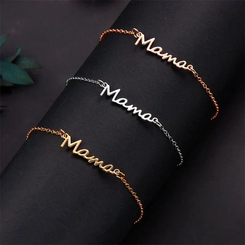 Mama stainless steel armband